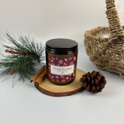 Nến Thơm Giáng Sinh Winter Perfume Hương Hoa Dịu Ngọt 220GR